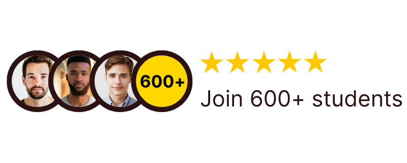 Over 600 Satisfied Students